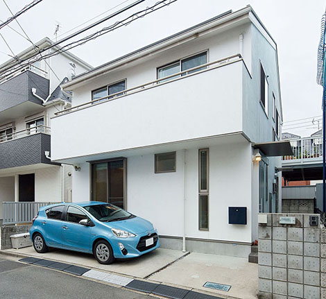 ニットー住宅の狭小住宅の施工事例　外観